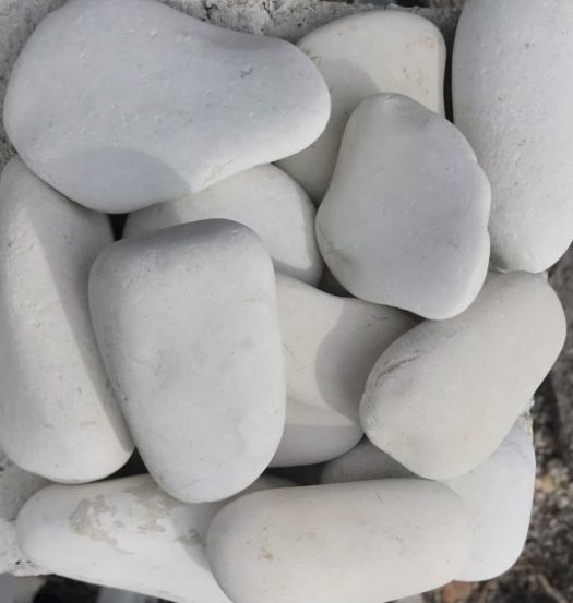 Beach Pebbles, White